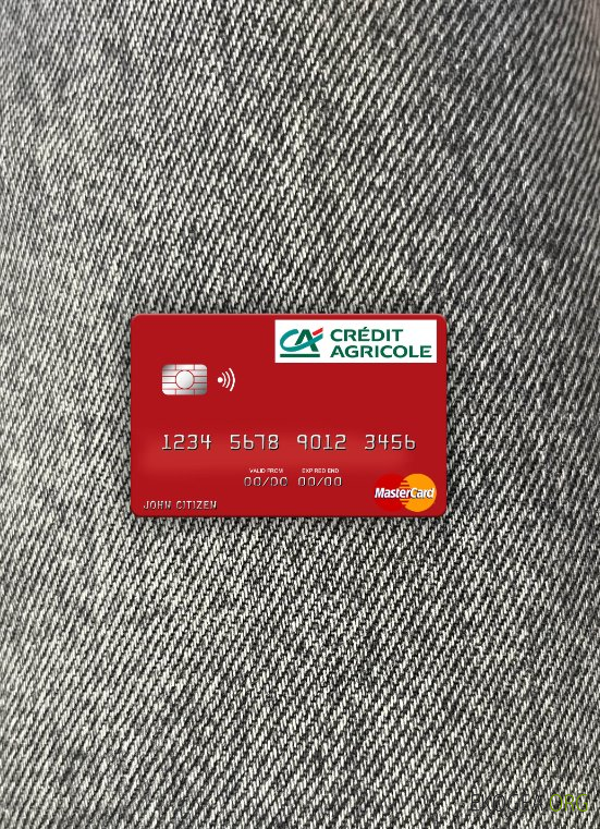 France Crédit Agricole Banque mastercard photolook ,